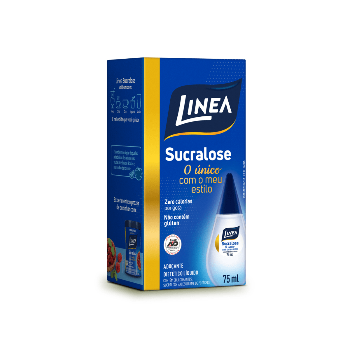 Adoçante Líquido Sucralose 75ml Linea